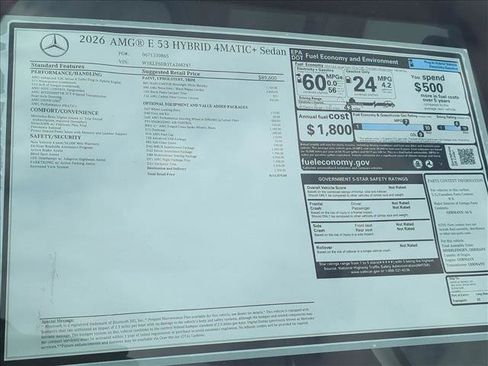 New 2026 Mercedes-Benz E 53 AMG e 4MATIC Sedan image 18