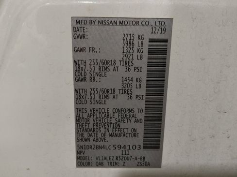 Used 2020 Nissan Pathfinder SV w/ Rock Creek Edition image 33