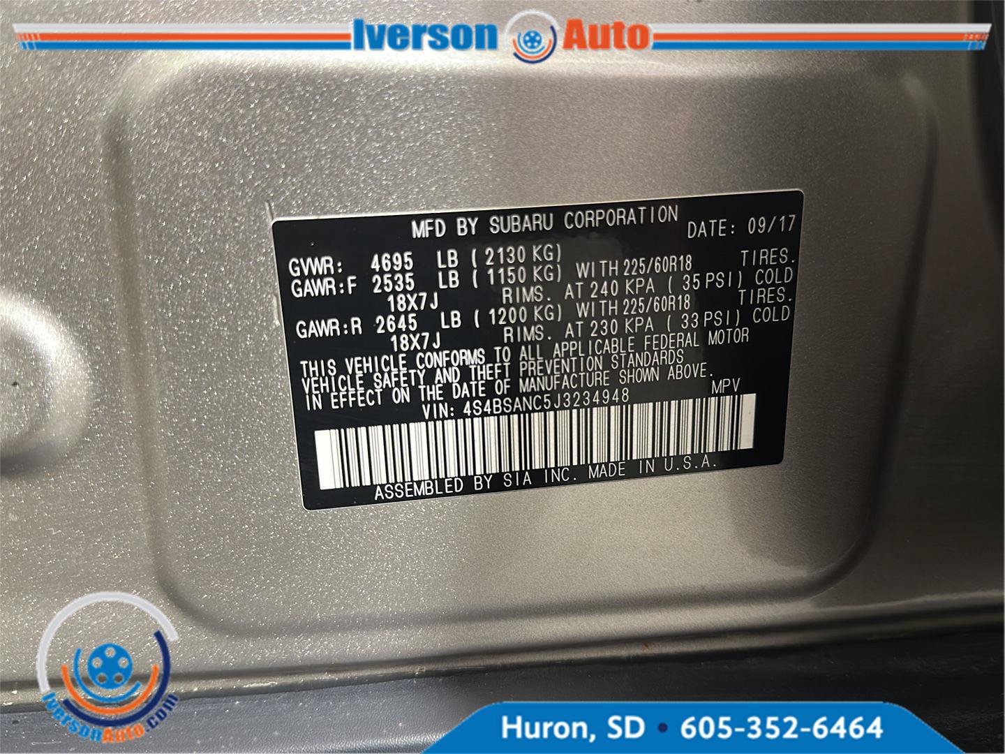 Used 2018 Subaru Outback 2.5i Limited AWD/4WD image 12