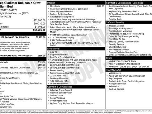 New 2026 Jeep Gladiator Rubicon AWD/4WD image 29
