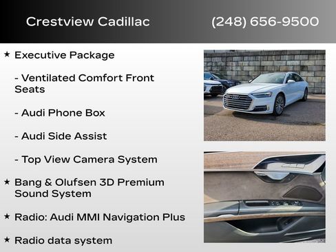 Used 2019 Audi A8 L 3.0T w/ Executive Package image 18