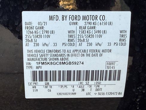 Used 2021 Ford Explorer ST w/ Equipment Group 401A image 50