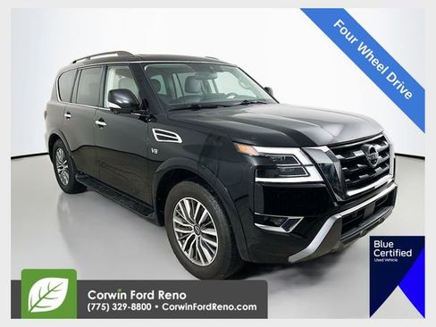 Used 2022 Nissan Armada SL w/ Captain's Chairs Package image 1
