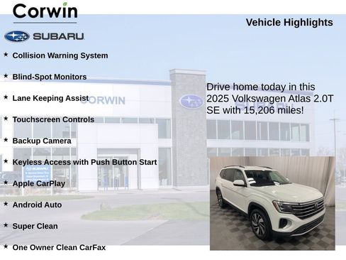 Used 2025 Volkswagen Atlas SE image 6