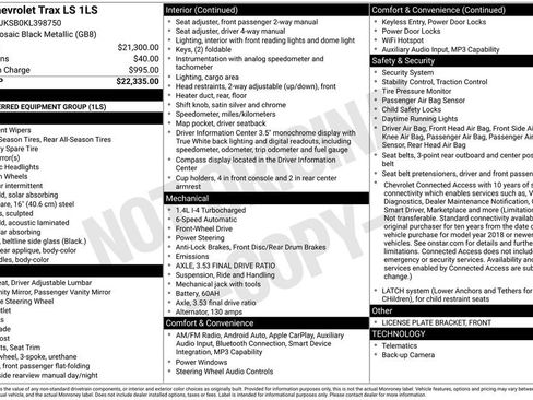 Used 2019 Chevrolet Trax LS image 18