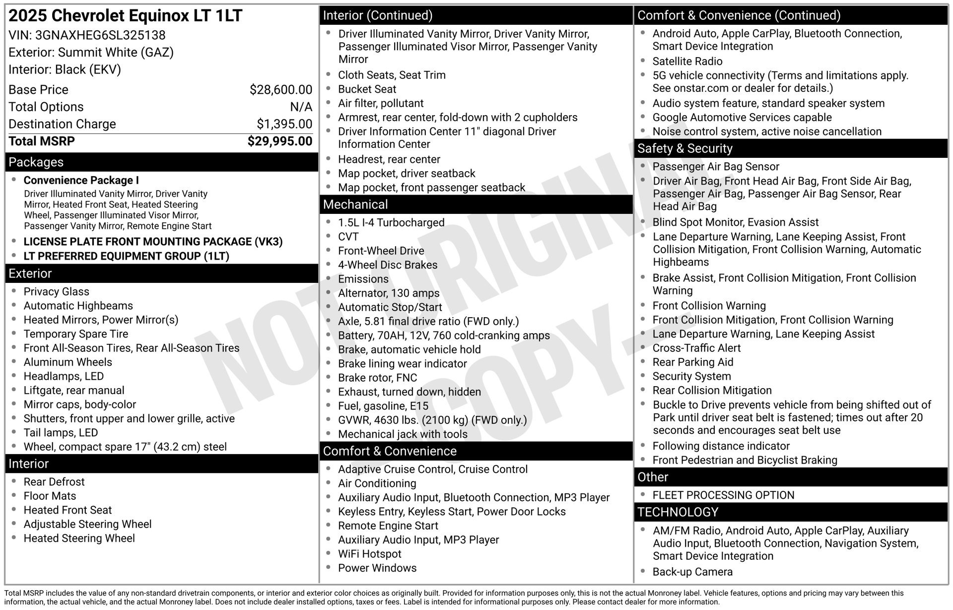 Used 2025 Chevrolet Equinox LT FWD image 32