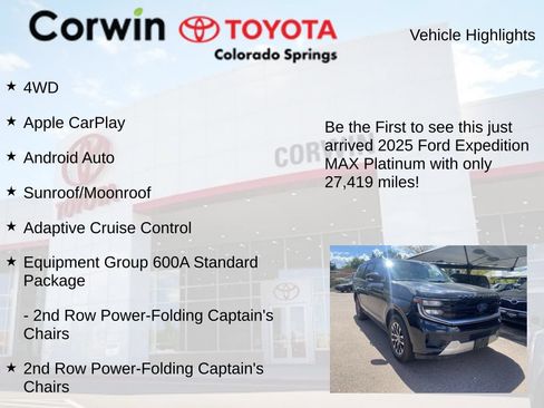 Used 2025 Ford Expedition Max Platinum AWD/4WD image 4