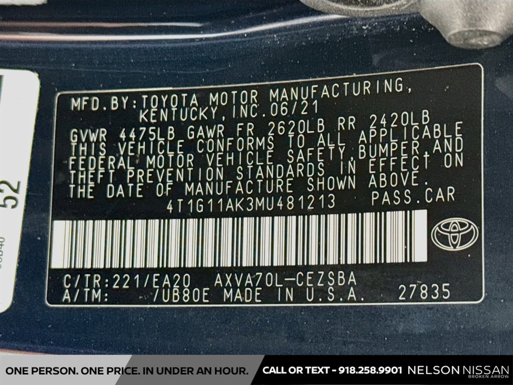 Used 2021 Toyota Camry SE FWD image 29