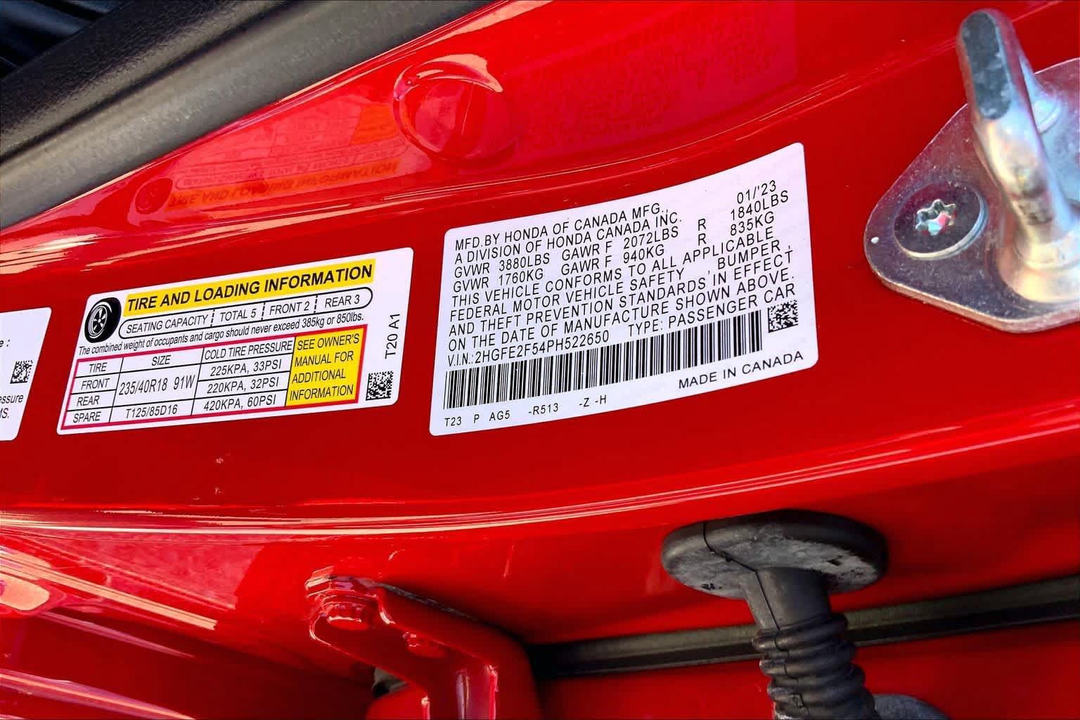 Used 2023 Honda Civic Sport image 34