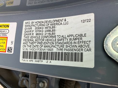 Certified 2022 Honda Accord Sport image 37