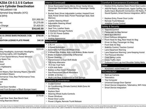 Used 2024 MAZDA CX-5 Carbon Edition AWD/4WD image 10