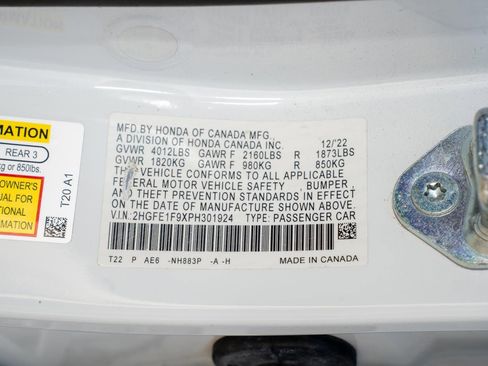 Certified 2023 Honda Civic Touring image 37