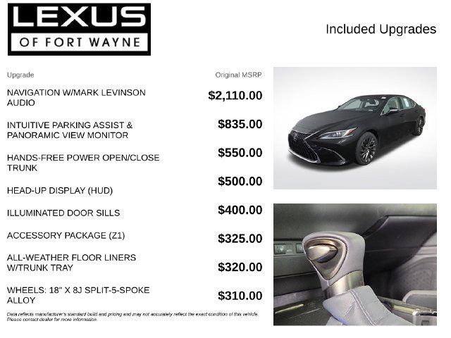 Used 2024 Lexus ES 300h w/ Accessory Package (Z1) FWD image 4