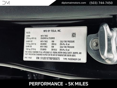 Used 2025 Tesla Model 3 Performance AWD/4WD image 43