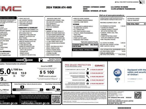 Used 2024 GMC Yukon AT4 w/ AT4 Premium Plus Package AWD/4WD image 2