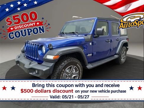 Used 2018 Jeep Wrangler Unlimited Sport S AWD/4WD image 1