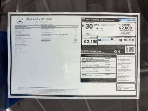 New 2026 Mercedes-Benz CLA 250 image 31