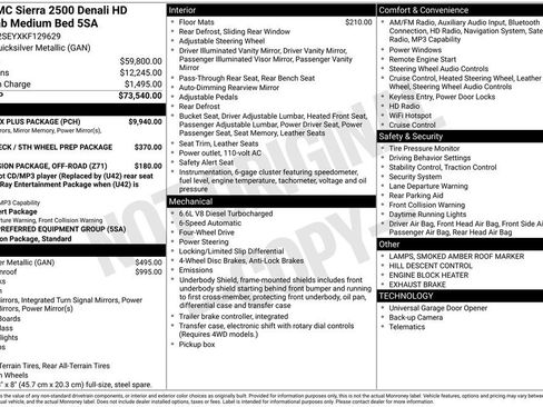 Used 2019 GMC Sierra 2500 Denali w/ Duramax Plus Package image 7