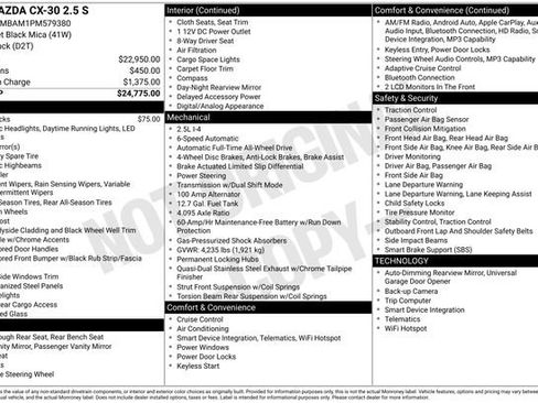 Certified 2023 MAZDA CX-30 AWD 2.5 S image 28