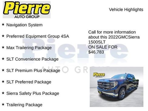 Used 2022 GMC Sierra 1500 SLT w/ SLT Premium Plus Package AWD/4WD image 7
