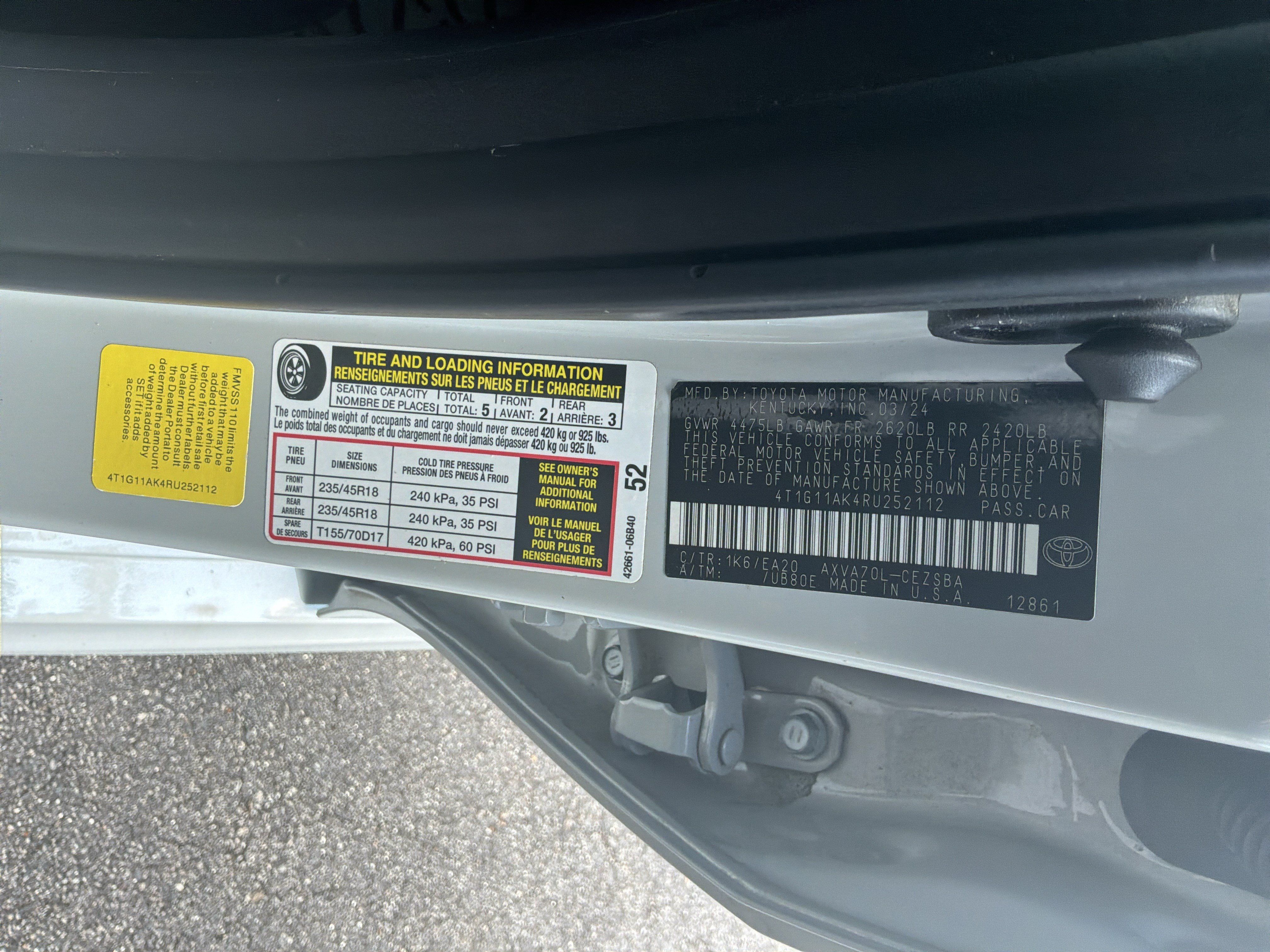 Used 2024 Toyota Camry SE FWD image 35
