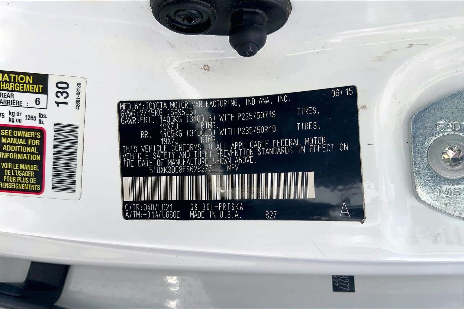 Used 2015 Toyota Sienna SE FWD image 20