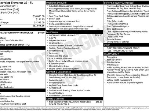 Used 2022 Chevrolet Traverse LS AWD/4WD image 2