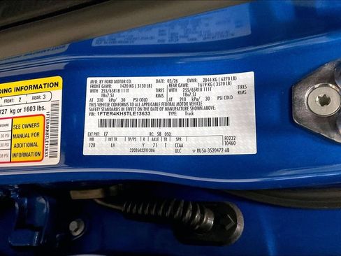 New 2026 Ford Ranger Lariat AWD/4WD image 12
