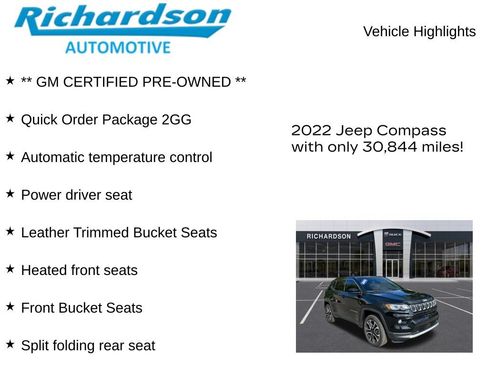 Used 2022 Jeep Compass Limited AWD/4WD image 10