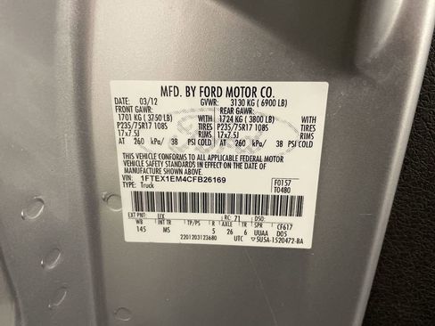 Used 2012 Ford F150 XLT AWD/4WD image 23