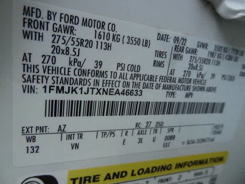 Certified 2022 Ford Expedition Max XLT AWD/4WD image 53