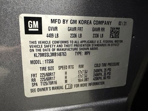 Used 2021 Chevrolet TrailBlazer ACTIV w/ Sun and Liftgate Package image 30