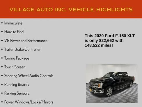 Used 2020 Ford F150 XLT w/ Equipment Group 302A Luxury AWD/4WD image 7
