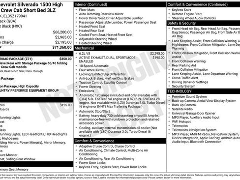 Used 2025 Chevrolet Silverado 1500 High Country w/ Z71 Off-Road Package AWD/4WD image 8