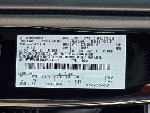Used 2020 Ford F150 Platinum w/ Equipment Group 701A Luxury AWD/4WD image 23