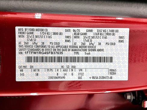 Certified 2025 Ford F150 Raptor AWD/4WD image 36