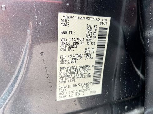 Used 2021 Nissan Titan PRO-4X w/ Pro-4x Convenience Package image 28