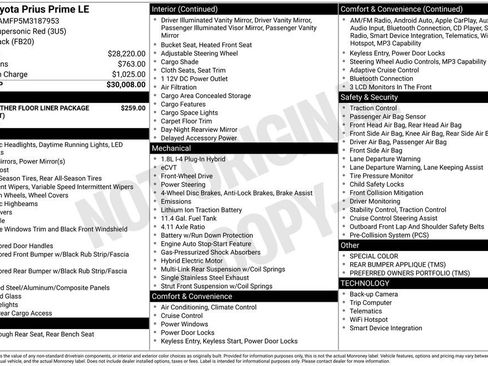 Certified 2021 Toyota Prius Prime LE FWD image 22