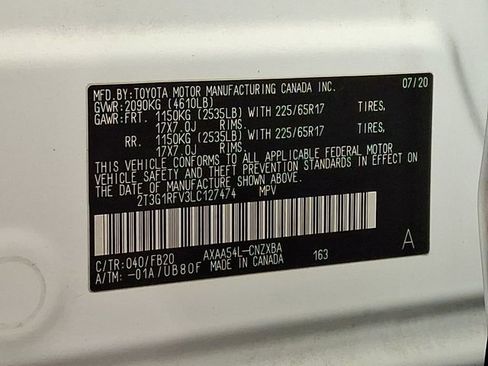 Used 2020 Toyota RAV4 LE w/ All Weather Liner Package image 26