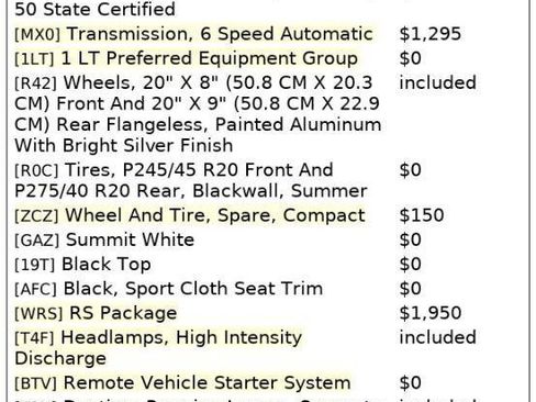 Used 2015 Chevrolet Camaro LT w/ RS Package image 3