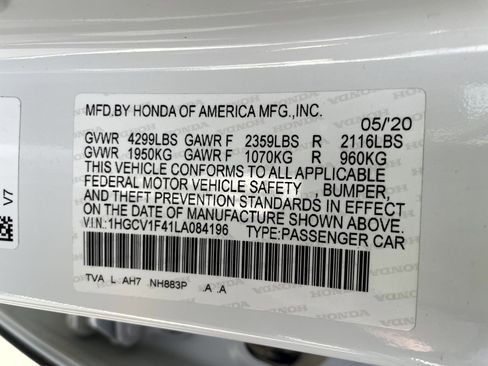 Used 2020 Honda Accord EX image 23