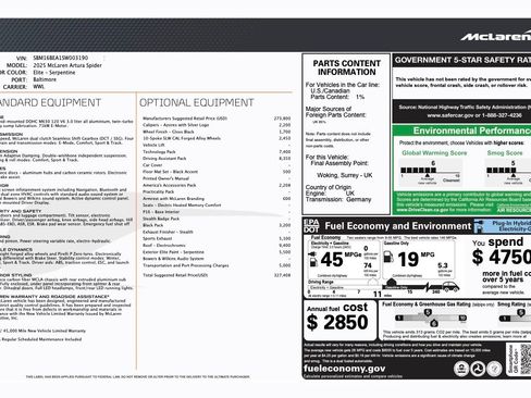 Used 2025 McLaren Artura Spider image 41
