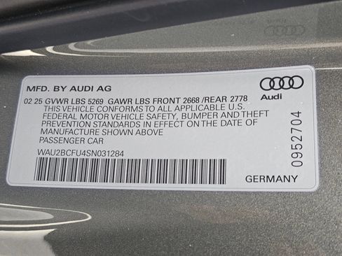 Used 2025 Audi A5 2.0T Premium Plus w/ Premium Plus image 63