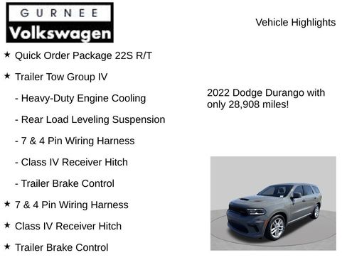 Used 2022 Dodge Durango R/T w/ Trailer Tow Group IV AWD/4WD image 8