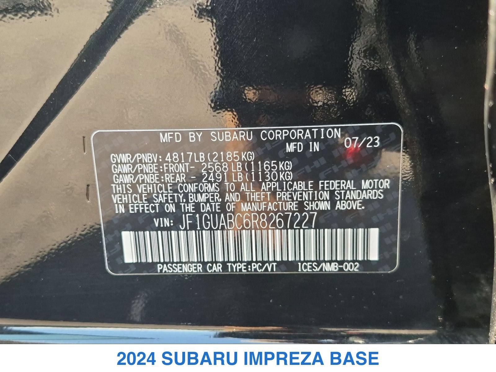 Used 2024 Subaru Impreza 2.0i AWD/4WD image 24