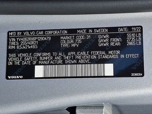 Used 2023 Volvo XC60 B6 Ultimate w/ Climate Package image 28