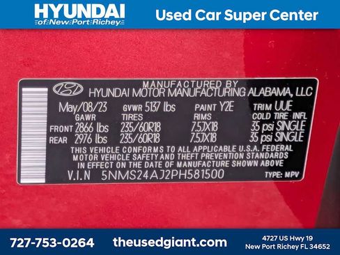 Certified 2023 Hyundai Santa Fe SEL w/ Winter Weather Package FWD image 40