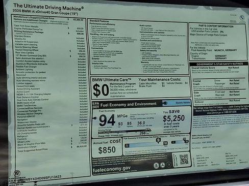 Certified 2025 BMW i4 xDrive40i w/ Driving Assistance Package image 28