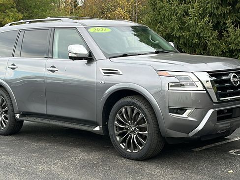 Used 2021 Nissan Armada Platinum w/ Captain's Chairs Package image 2