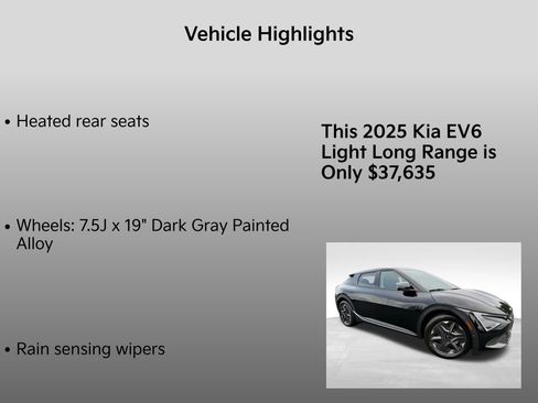 New 2025 Kia EV6 Light w/ Light LR Technology Package image 20